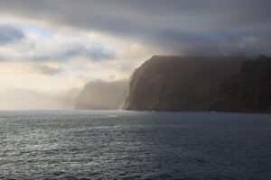 Tenerife, sea, cliffs and fog